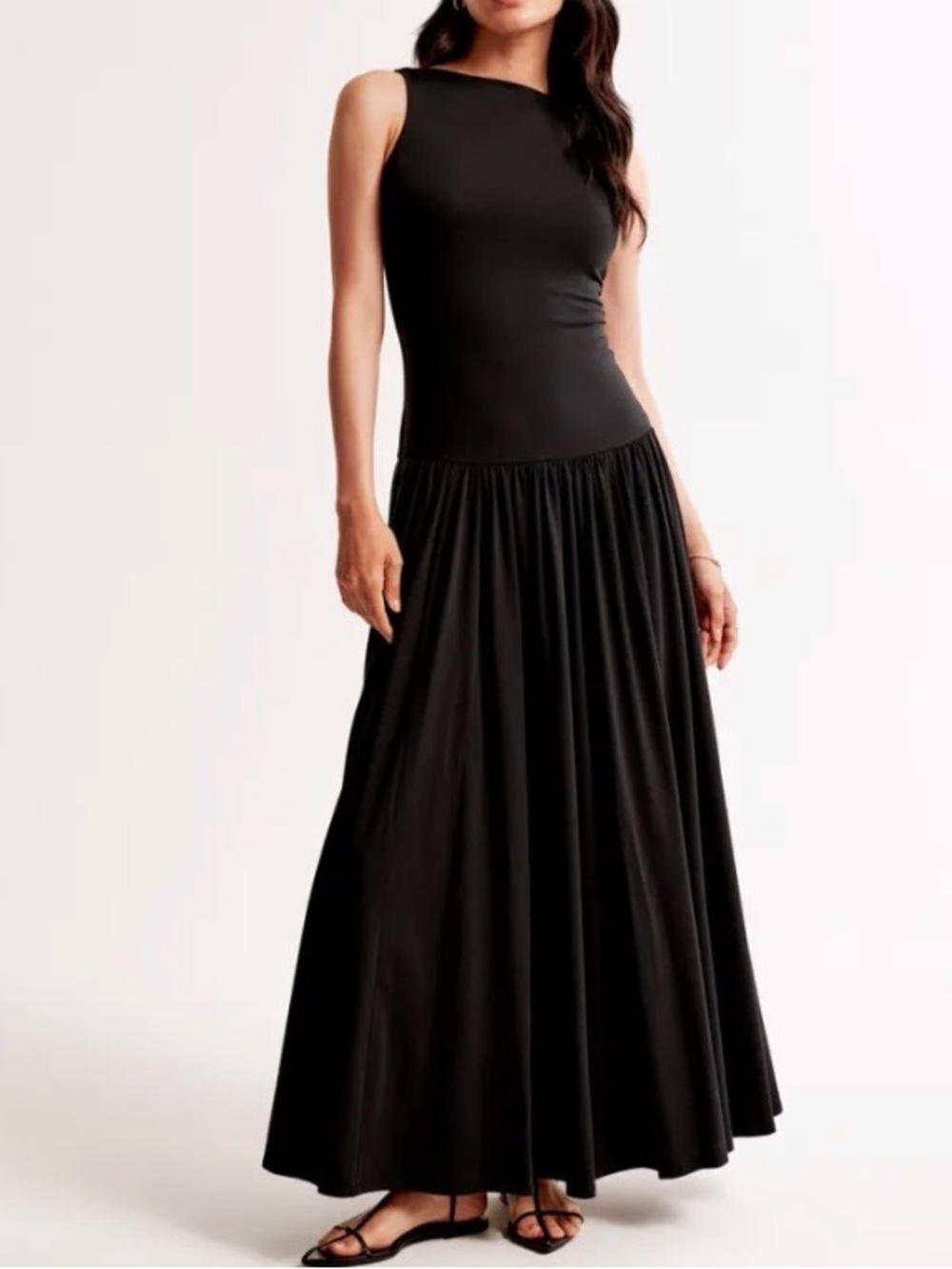 Abercrombie & Fitch Modal-Blend
Low Scoop-Back Maxi Dress - Size
Medium